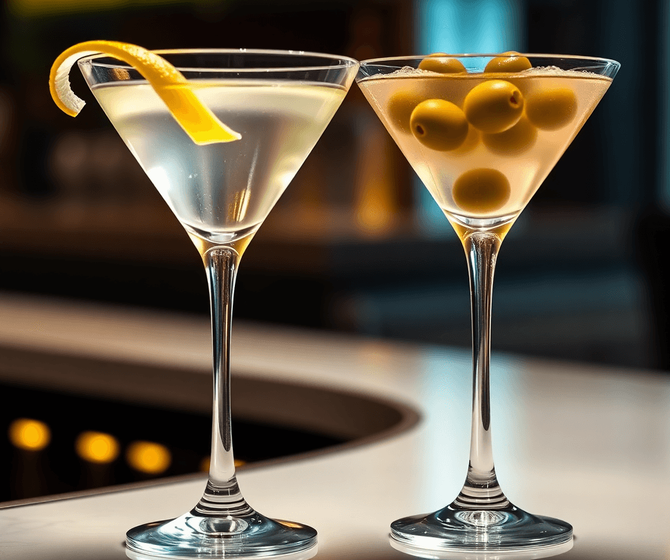 Dry vs Dirty martini