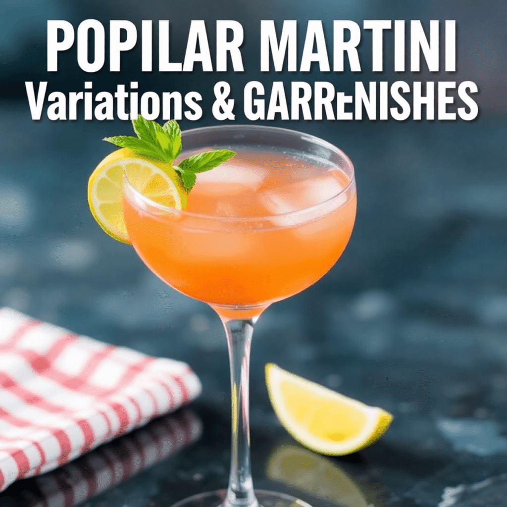 Popular Martini Variations & Garnishes