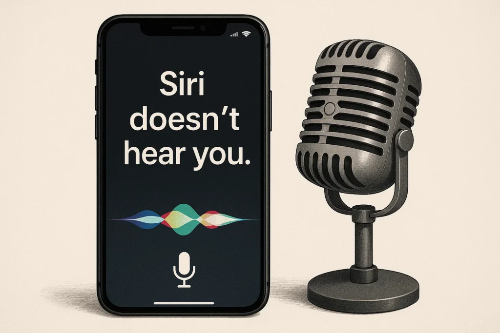 What If Siri Doesn't Hear You, But the Microphone Works