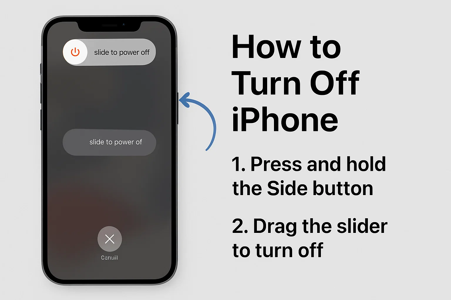 how to turn off iphone